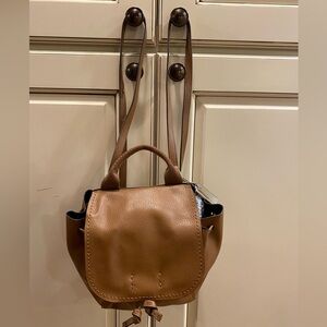 Coach Derby backpack in pebbled tan leather